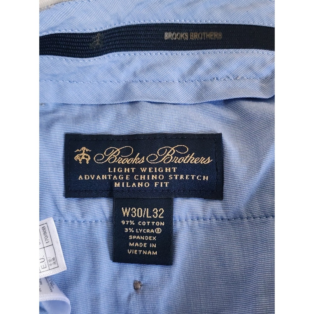 Brooks Brothers‎ Men's Lightweight Advantage Stretch Chino Milano Fit Size 30x32 - Picture 5 of 7